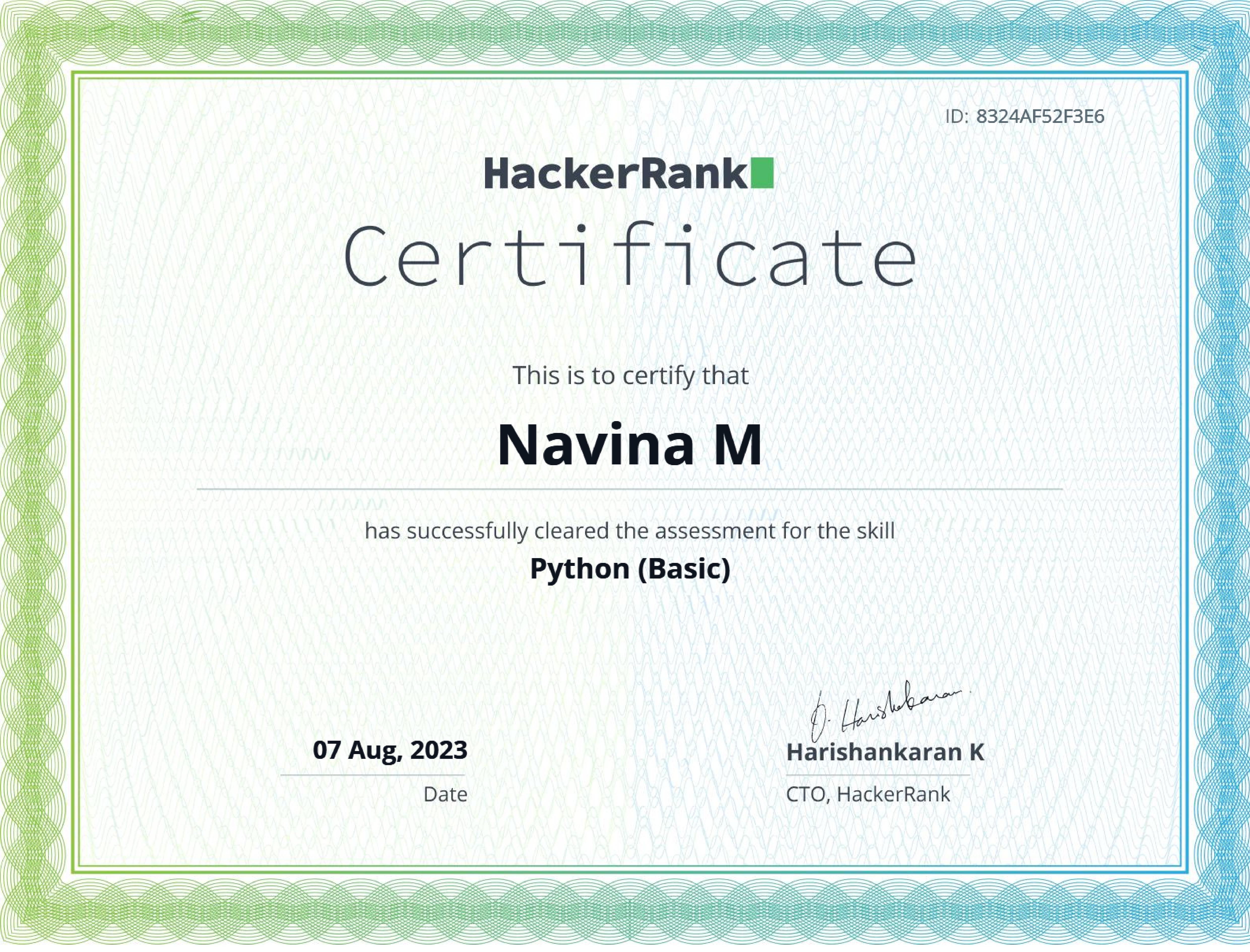 Python (HackerRank)